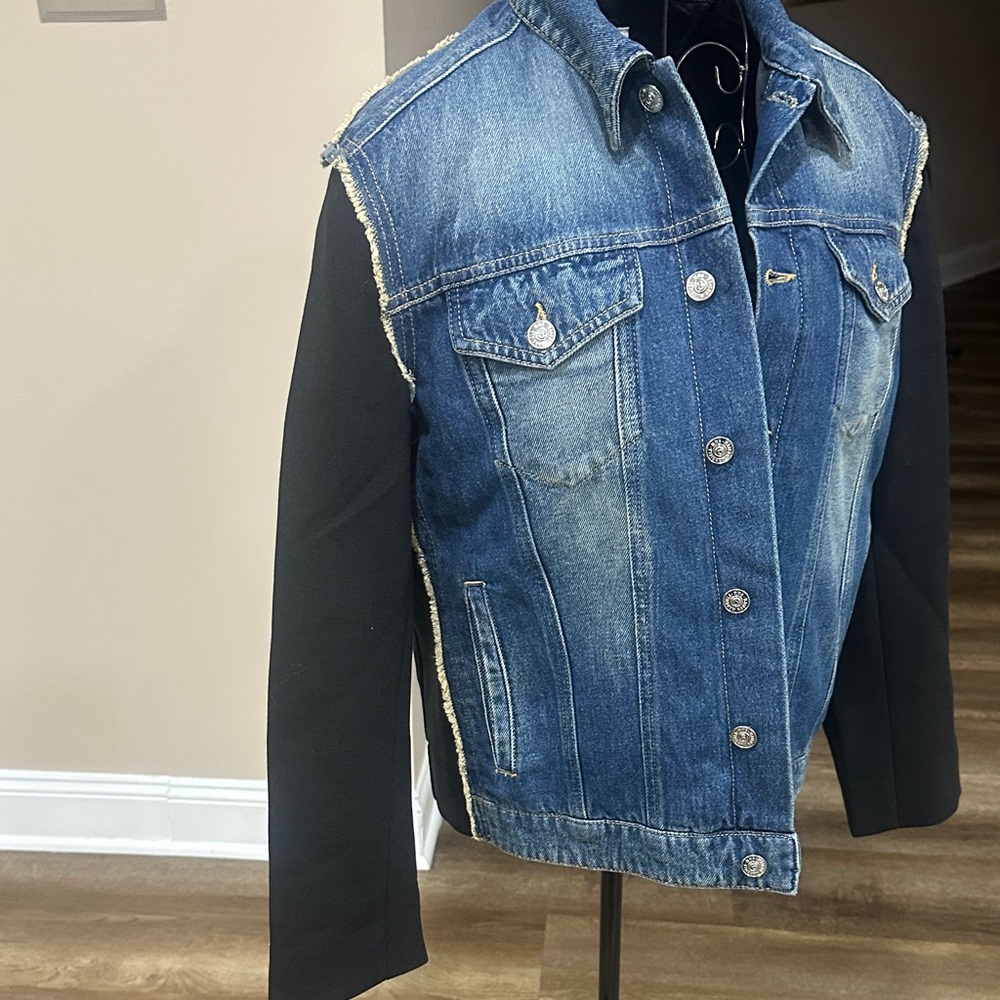 Maison Martin Margiela Blue and Black Kids Jean Jacket - Picture 2 of 5